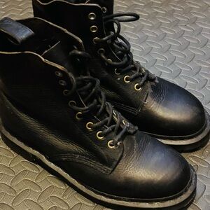 Dr. Martens Black Leather Men's Boots